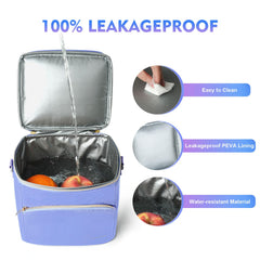 Jaffzora insulated walls and leakproof lining protect milk during transport.