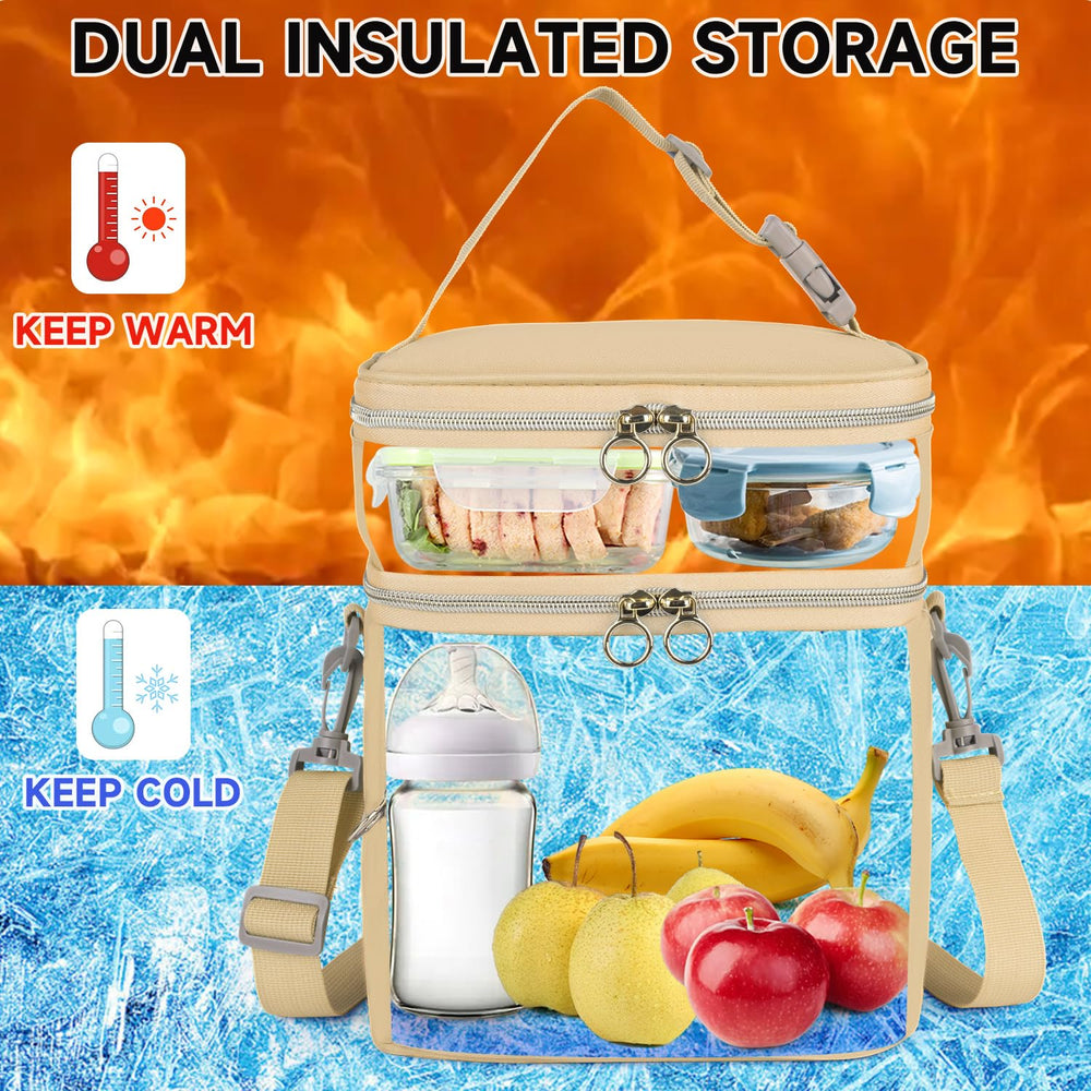 Jaffzora breastmilk bag top layer stores snacks like fruit or bread