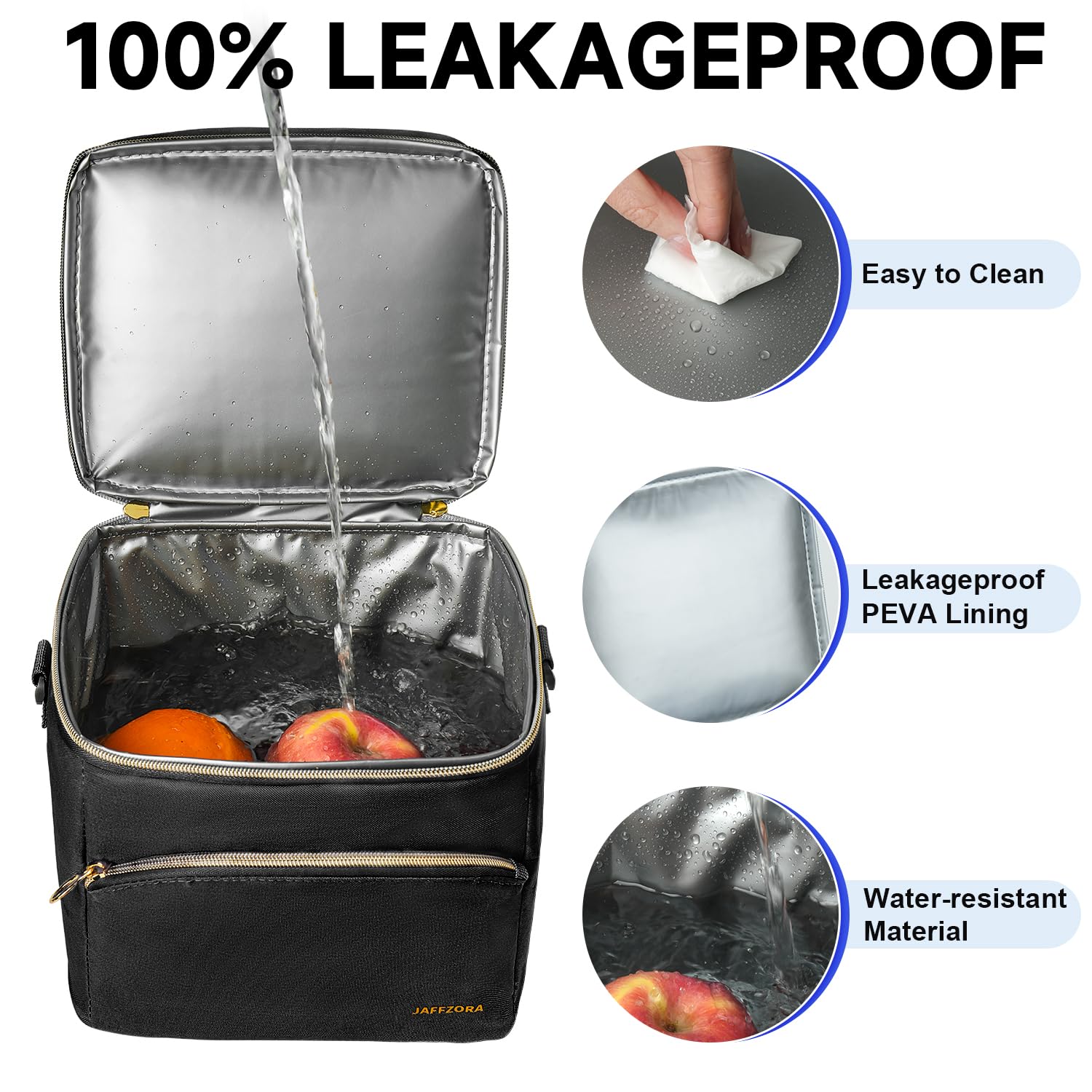 Jaffzora breastmilk cooler bottom compartment stores up to six bottles securely for travel