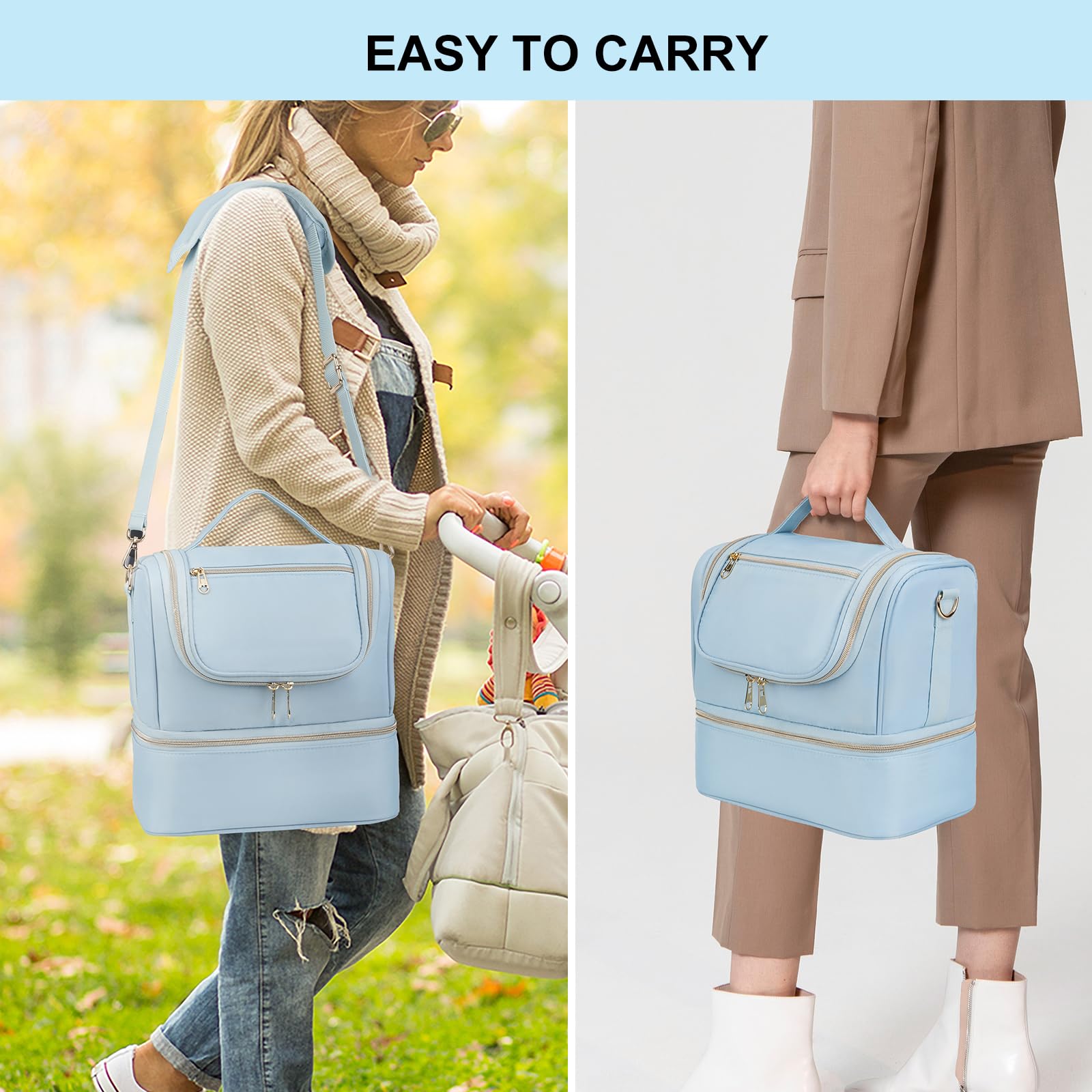 Jaffzora detachable shoulder strap offers flexible carrying for work trips