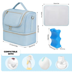 Jaffzora interior foil pockets show padded compartments for safe pump storage