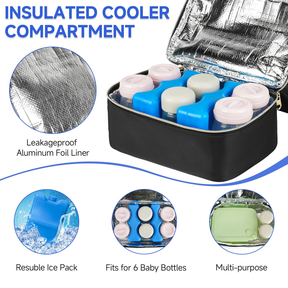 Jaffzora bag front pocket offers quick-access storage for small parts