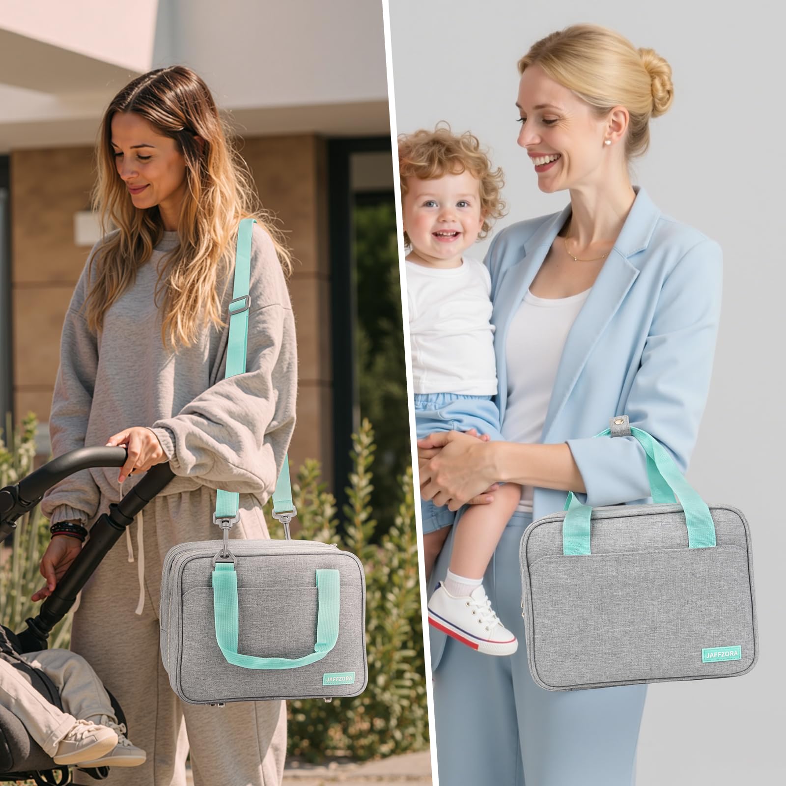 Jaffzora bag with ice pack included for cooling on the move.