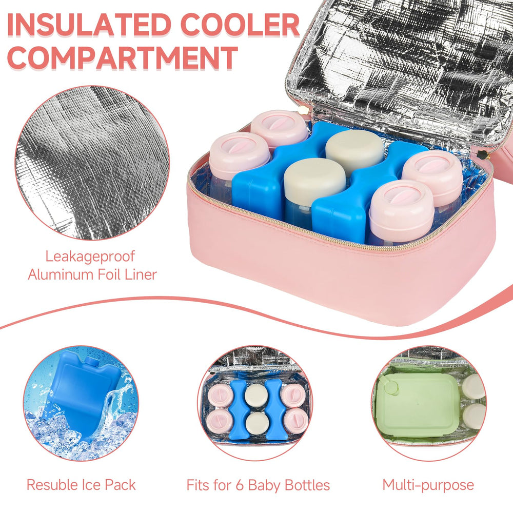 Jaffzora bag with ice packs highlights cooling for milk transport