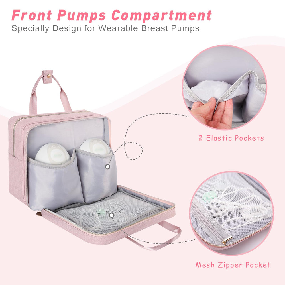 Jaffzora wearable breast pump bag insulated lining protects milk and pumps during temperature changes