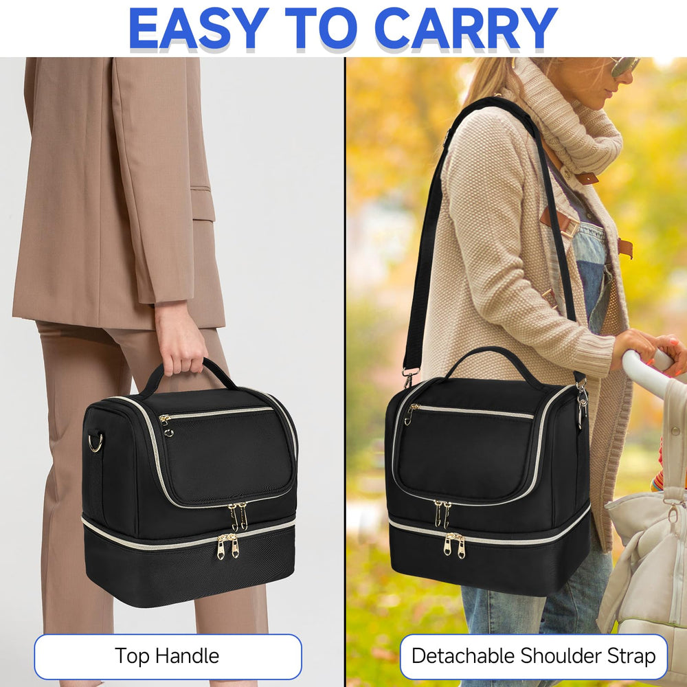 Jaffzora bag features sturdy handle and detachable strap for commuting