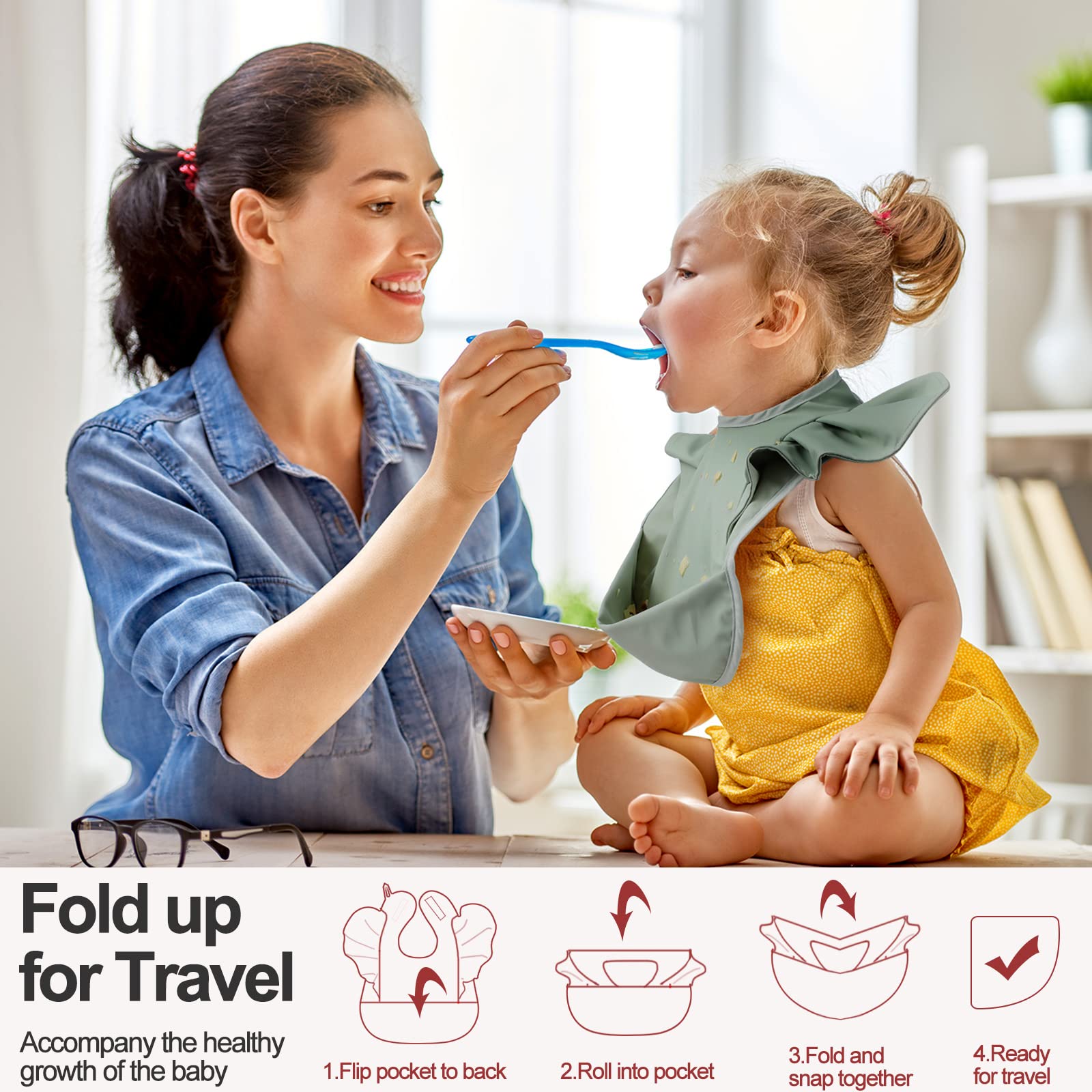 JaGely adjustable closures ensure snug, easy-fit during feeding.