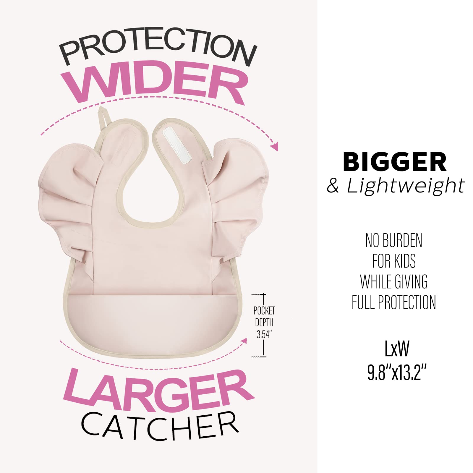 JaGely waterproof fabric closeup highlights soft texture and spill pocket.