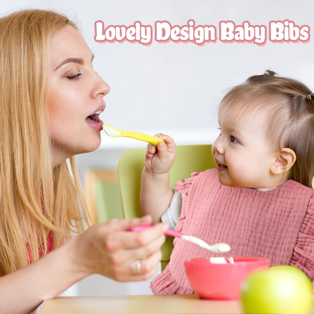 JaGely baby bibs 12-piece set offers versatile colors for sharing with friends.
