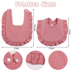JaGely bandana drool bibs soft cotton close-up highlighting gentle comfort for teething.