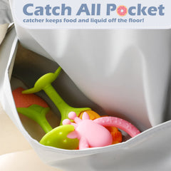 JaGely long sleeve bib copper color reduces staining during mealtime