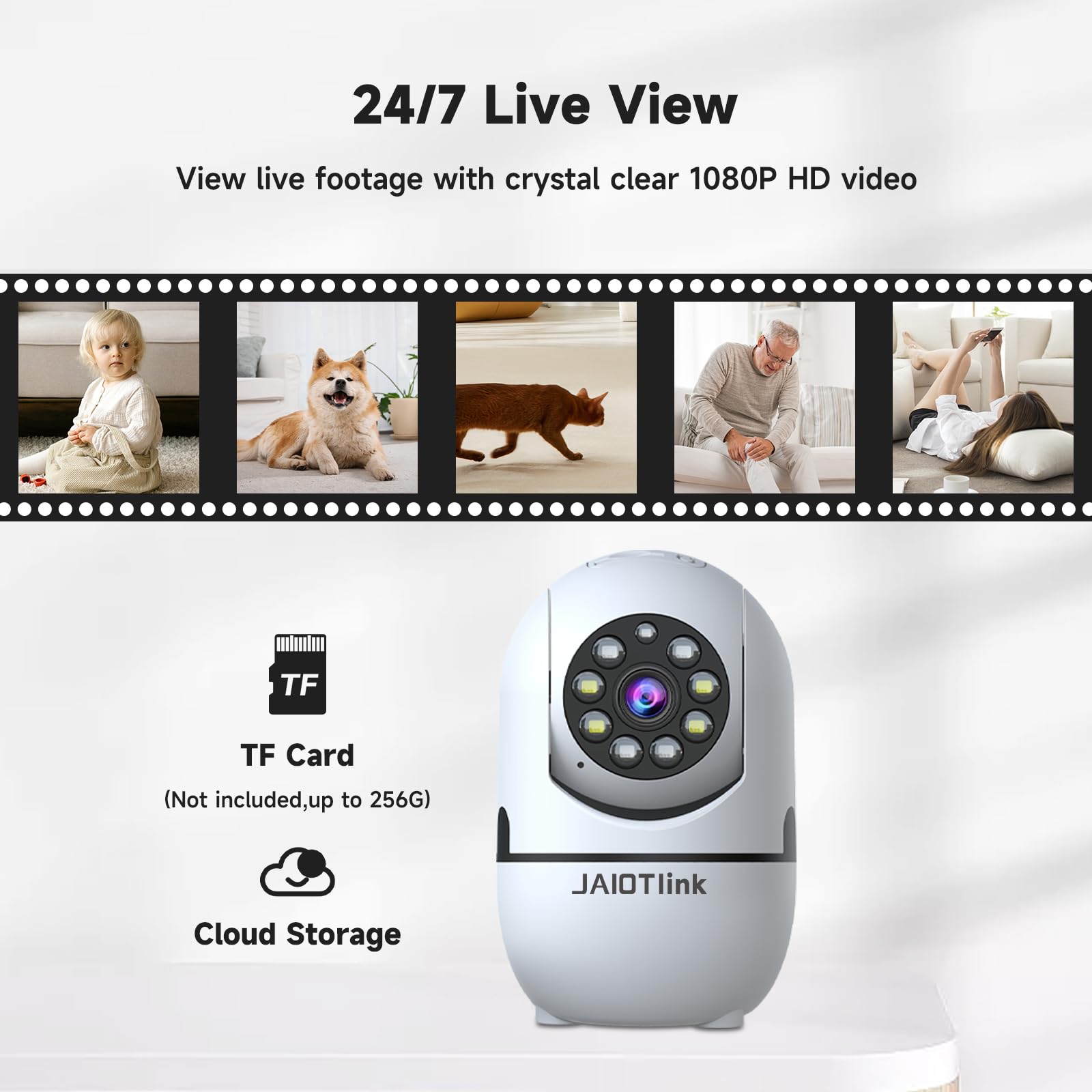 JAIOTlink 1080P monitor Alexa compatibility for hands-free viewing