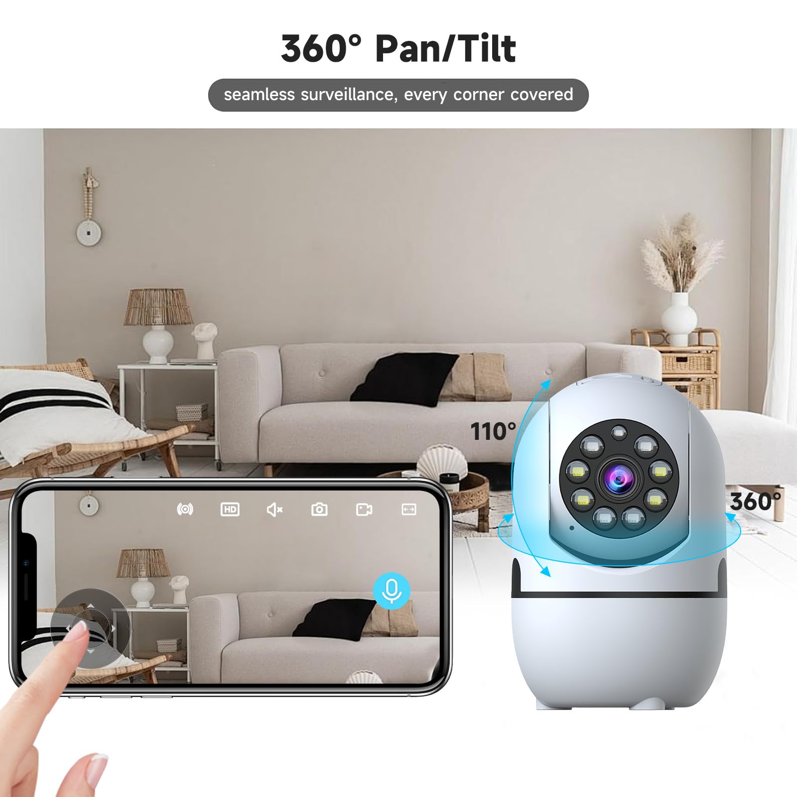 JAIOTlink 1080P monitor cute big-eyed design blends with home decor