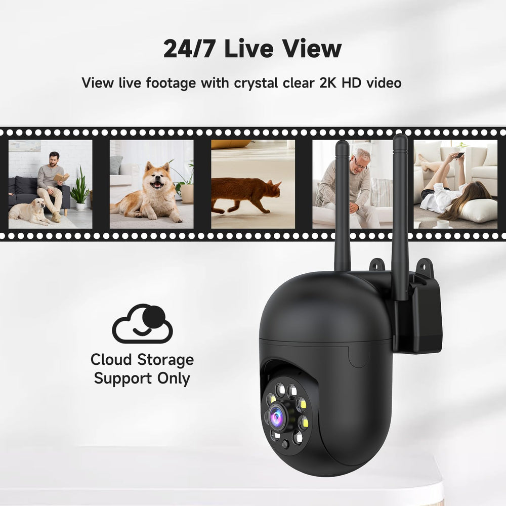 JAIOTlink 2K security camera cloud-storage emphasizes secure backups.