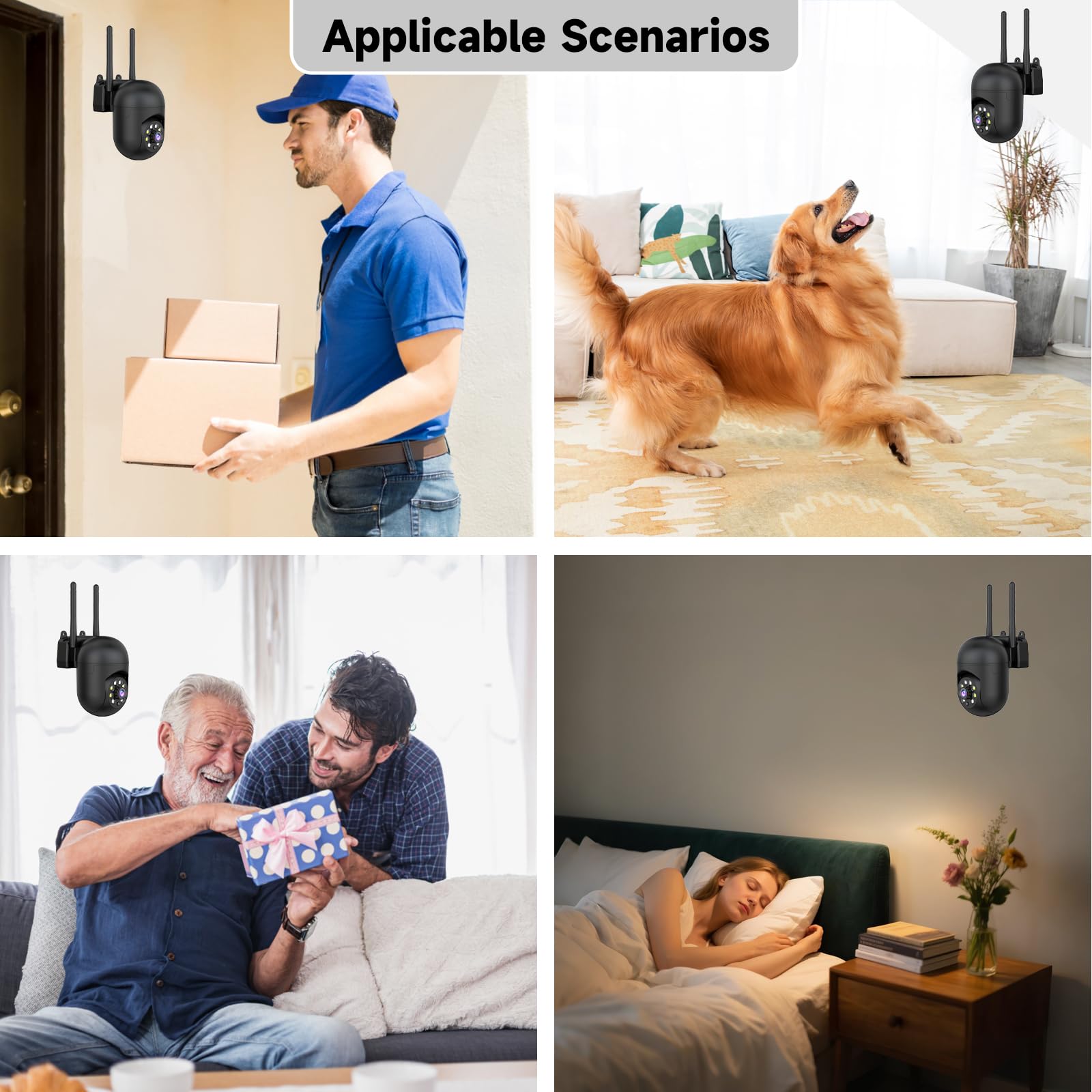 JAIOTlink 2K security camera indoor-design blends with home decor.