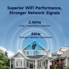 JAIOTlink 2K security camera pan-tilt-360 image highlights full-room viewing.