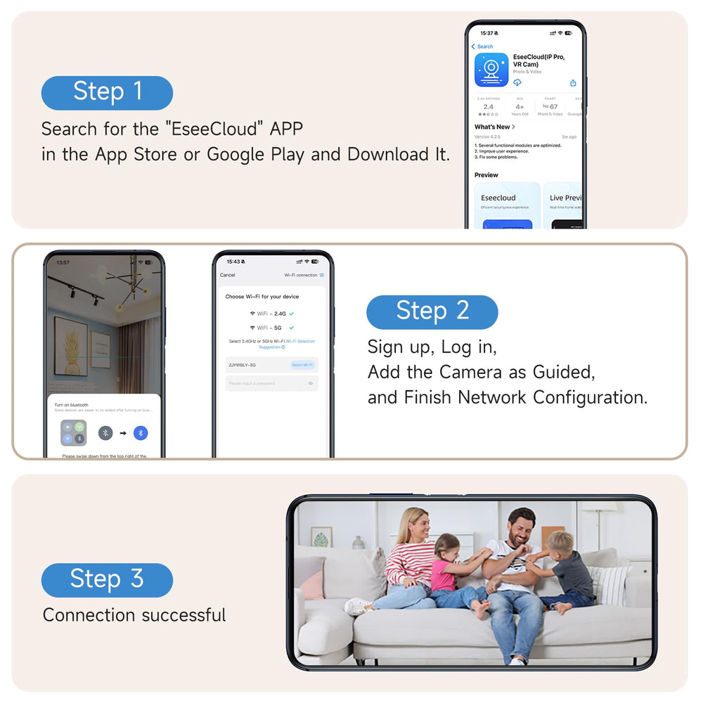 JAIOTlink indoor security camera fits homes, nurseries, and offices.