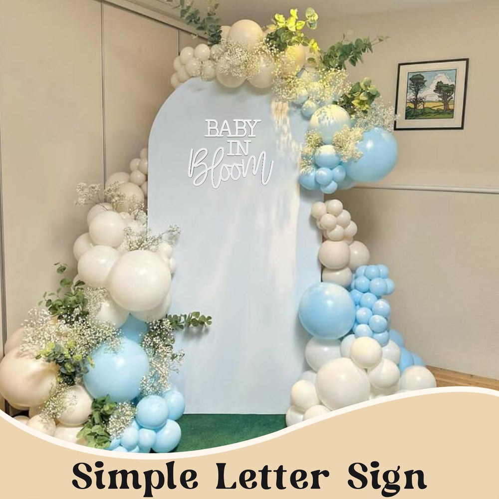 JALANCY Baby In Bloom sign foam dots allow secure mounting