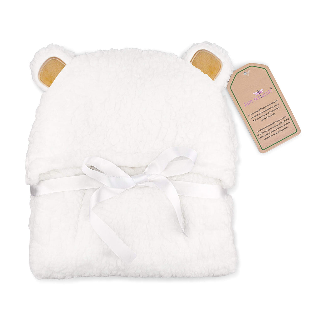 Jam Naturals Cute Bear swaddle gift-ready option for newborn registries and showers