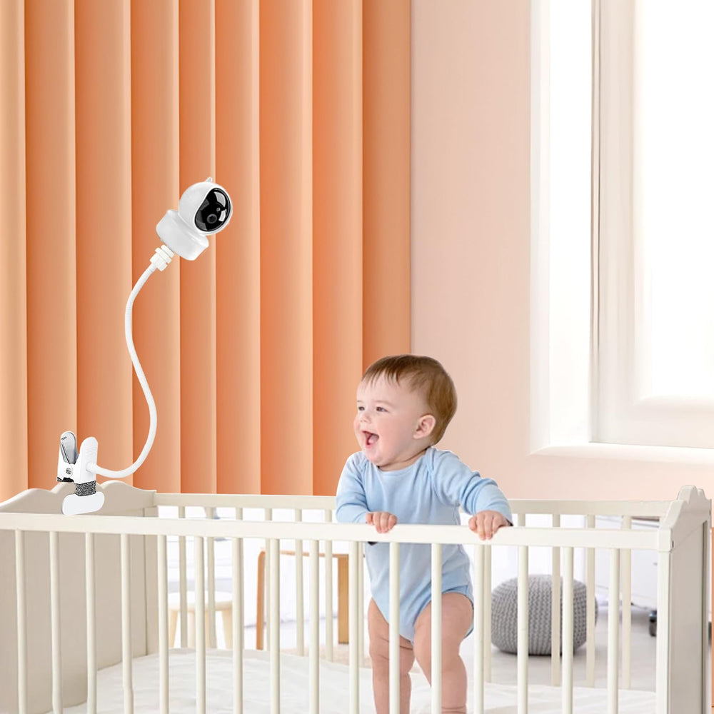 JAMYOK 16-inch gooseneck reaches over the crib for clear view