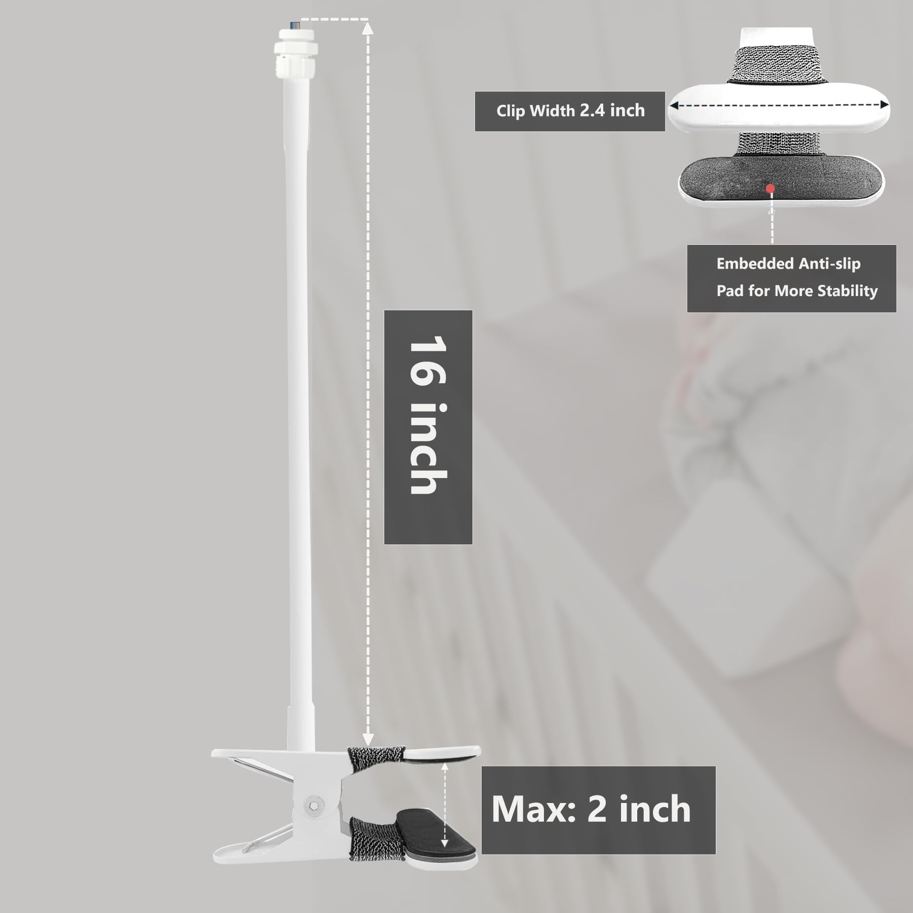 JAMYOK aluminum-magnesium alloy mount offers durability during daily use