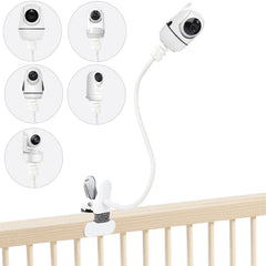 JAMYOK baby monitor mount clip secures HelloBaby HB6550 on crib rail