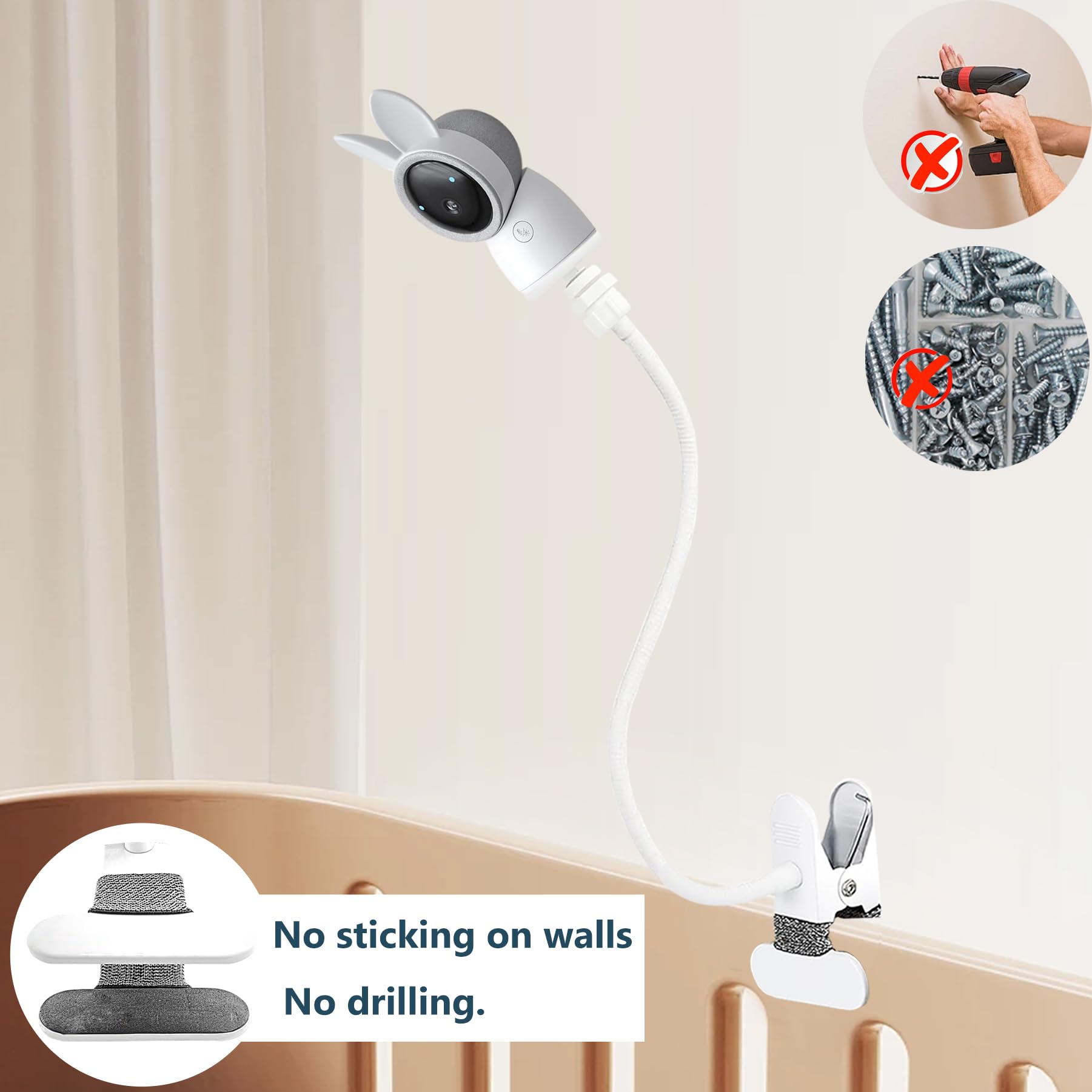 JAMYOK one-fourth-threaded-hole compatibility fits ARENTI 2K and A4 cameras