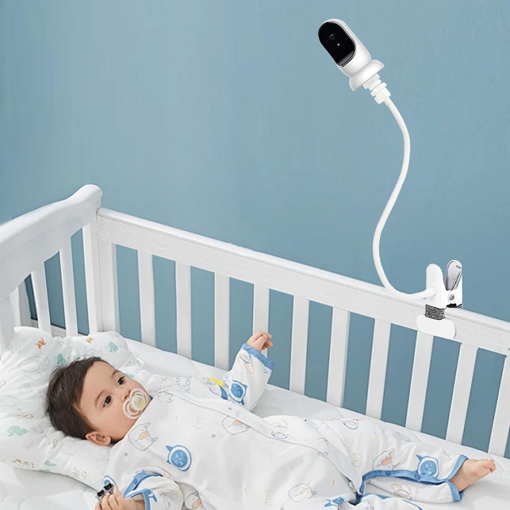 JAMYOK clamp on crib rail demonstrates secure attachment without damage