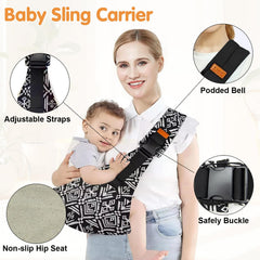 Jamyum 4-adjustable-straps sling highlights customizable fit for growing babies.
