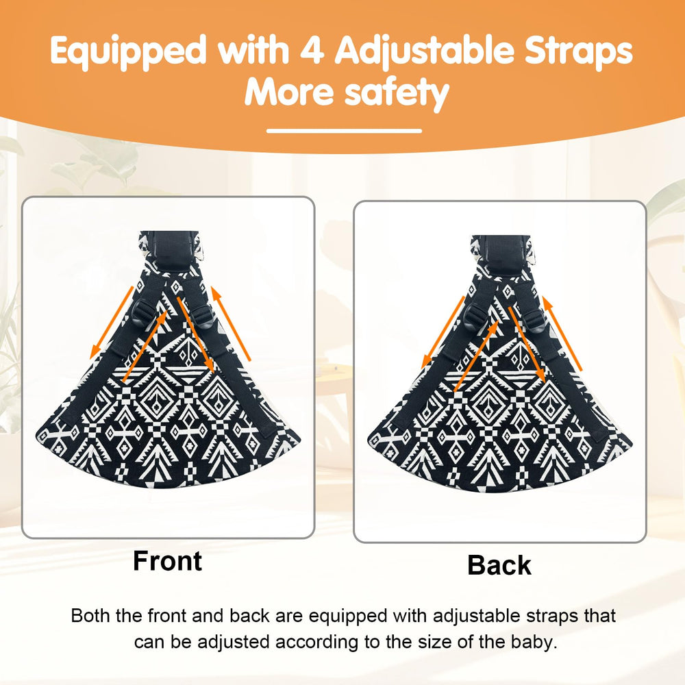 Jamyum sling shows four adjustable straps ensuring a snug fit.