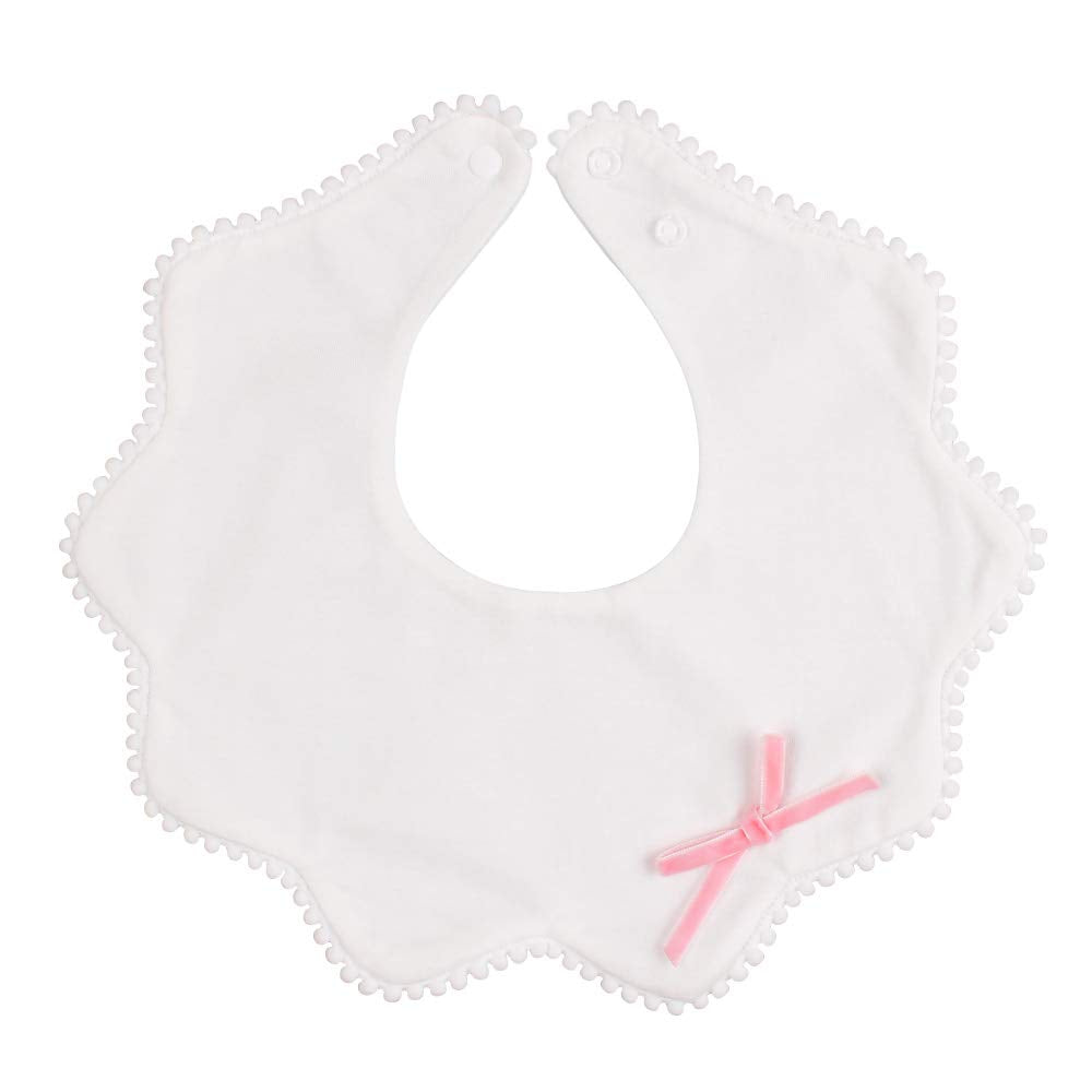 JANGANNSA reusable cotton drool bib closeup showing soft texture.