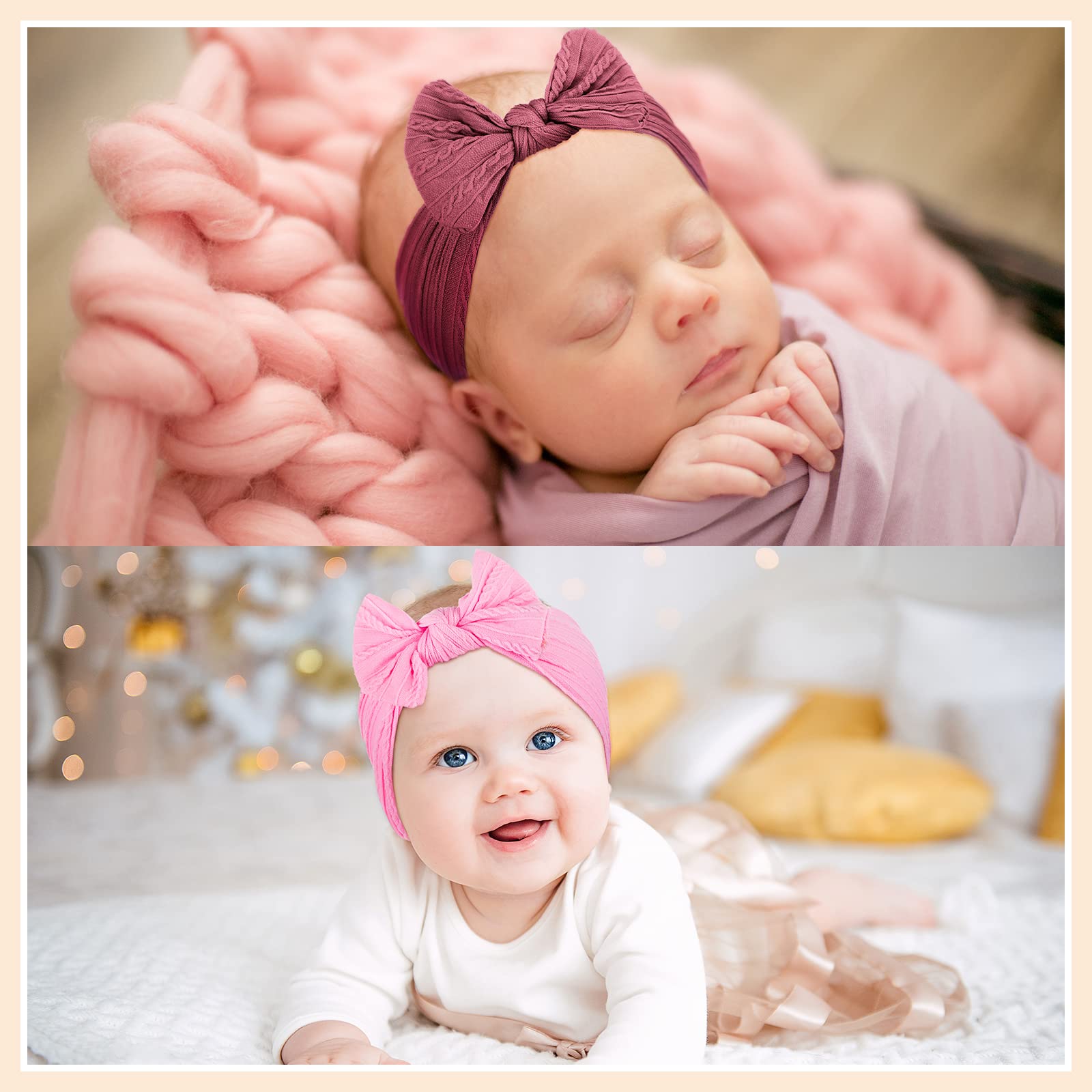 Janinka gift-ready baby headbands pack, ideal for baby showers and birthdays.