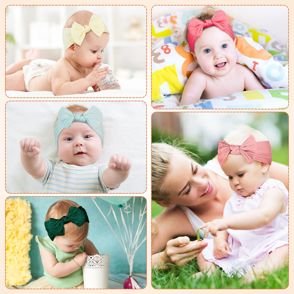 Janinka headbands sized for newborn to toddler growth with comfortable stretch.