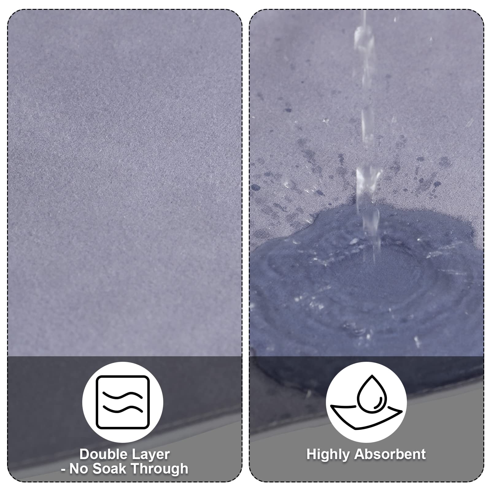 Janmercy bandana bib absorbent liquid-test image highlights spill protection during meals