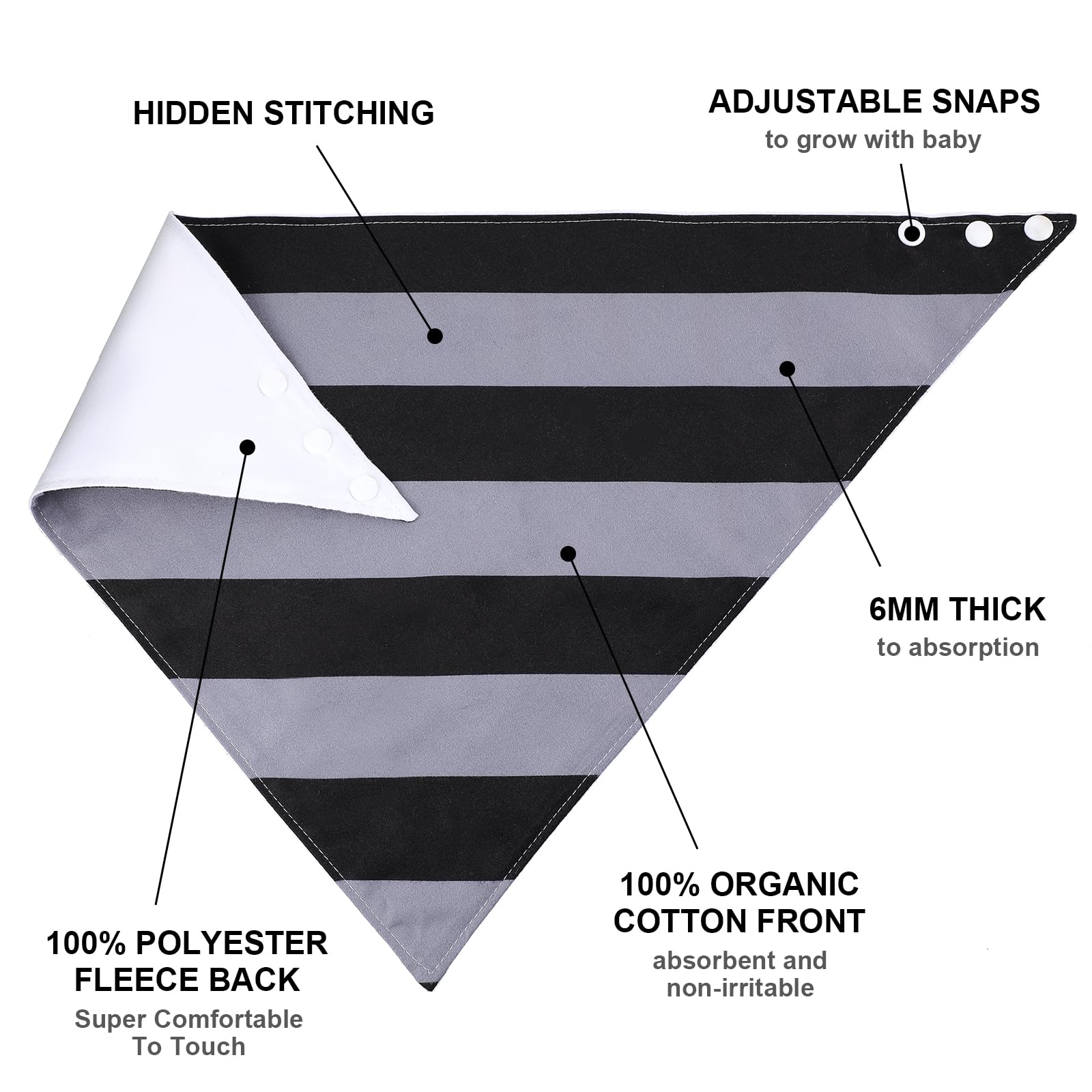 Janmercy bandana bib neutral colors patterns shows versatile style for men and women