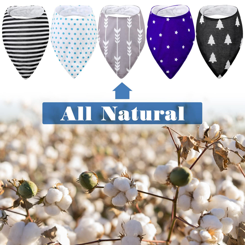 Janmercy neutral color patterns bib suitable for both genders