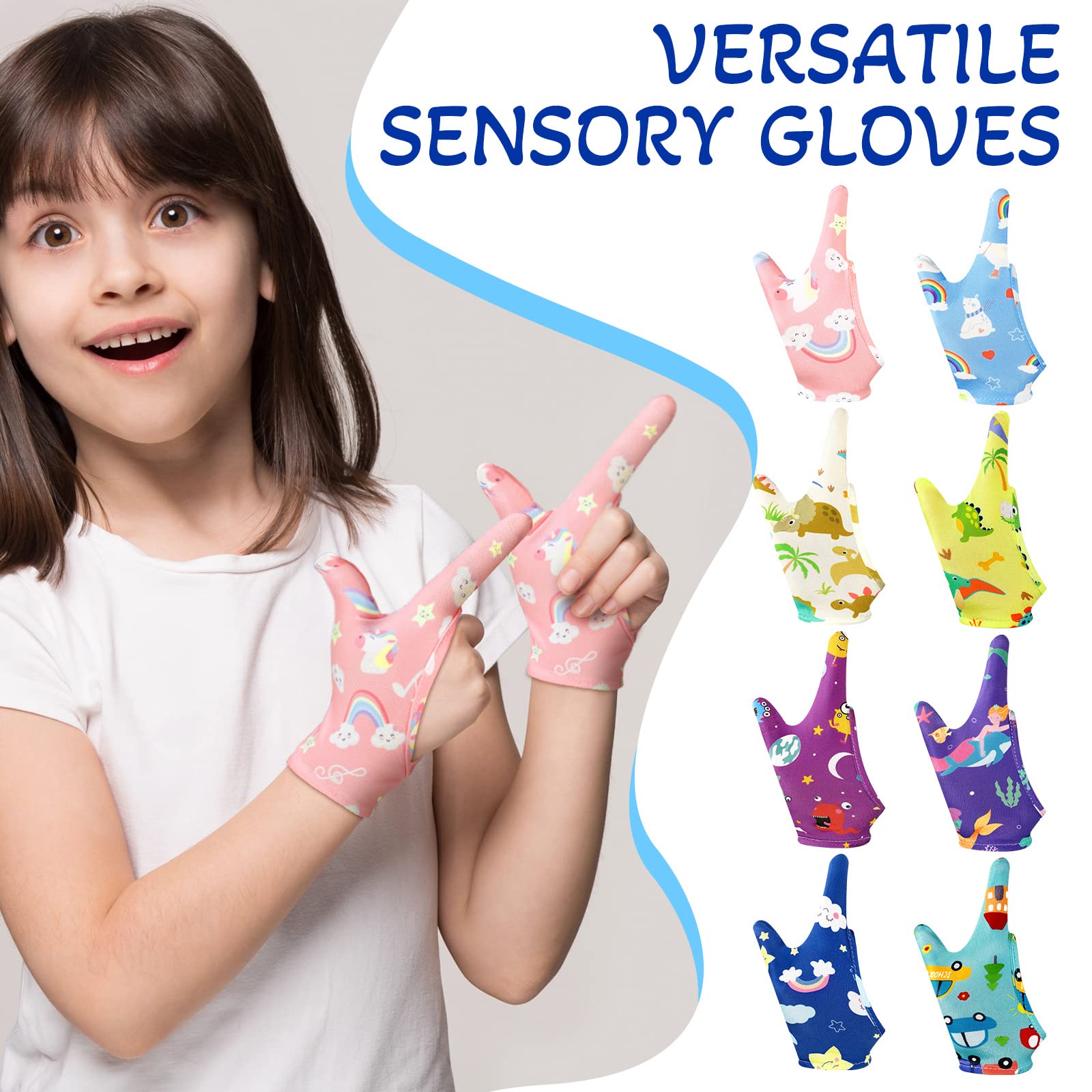 Janmercy glove made of soft fiber material for gentle contact.