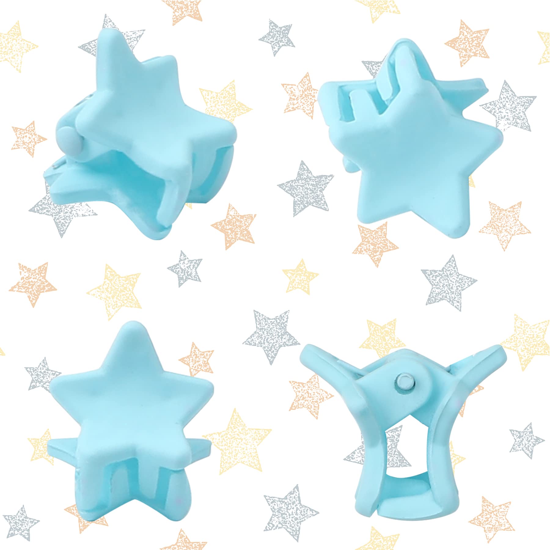 JANYUN baby girls hair clips in-use demonstrate gentle hold.