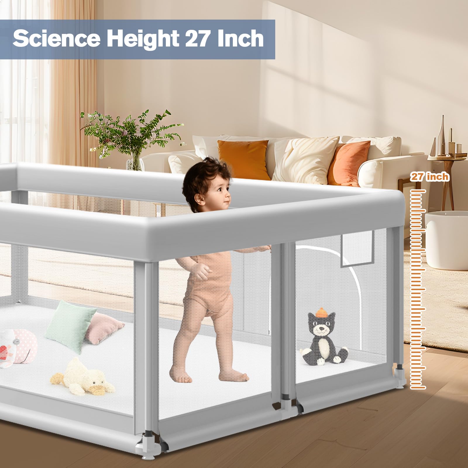 Jaobeem anti-slip base providing stable footing for safe playtime.