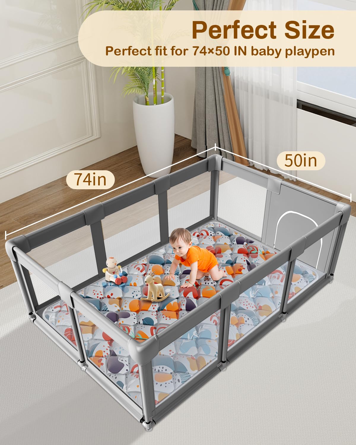 Jaobeem play mat folded for compact storage and travel.