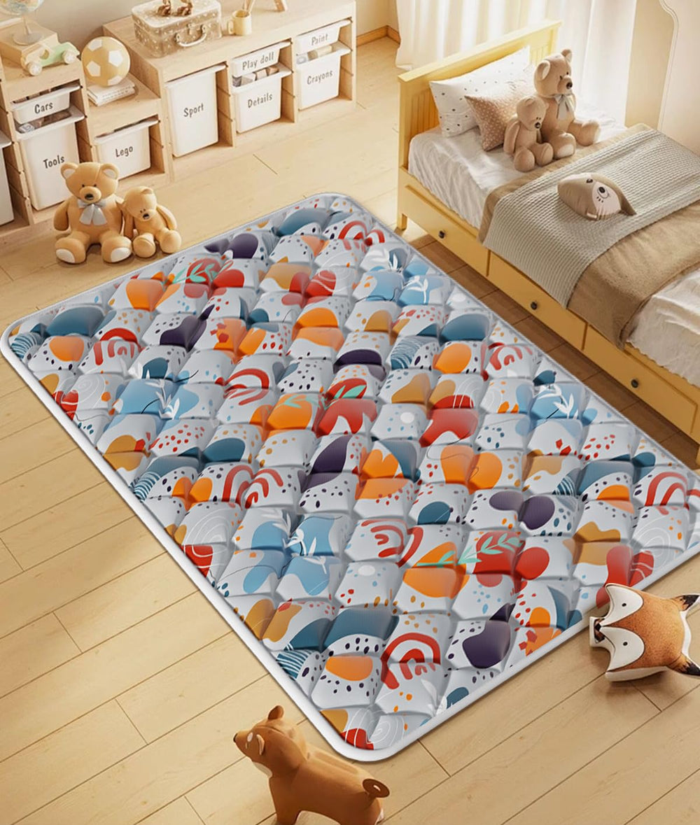 Jaobeem versatile mat in living room setup for play.