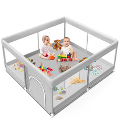 Jaobeem baby playpen assembly view highlighting quick, tool-free setup for busy parents