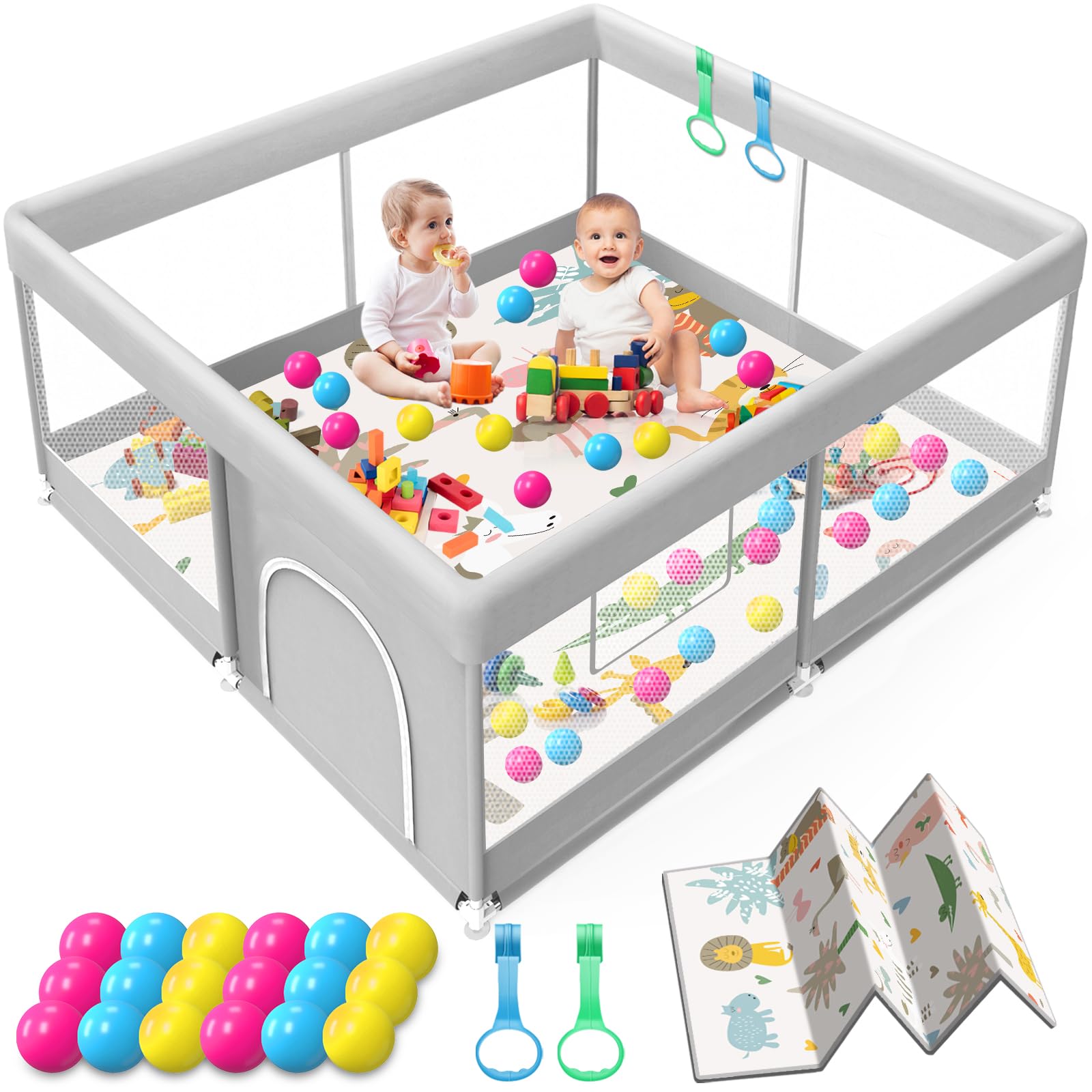 Jaobeem baby playpen assembled quickly for safe setup and immediate use