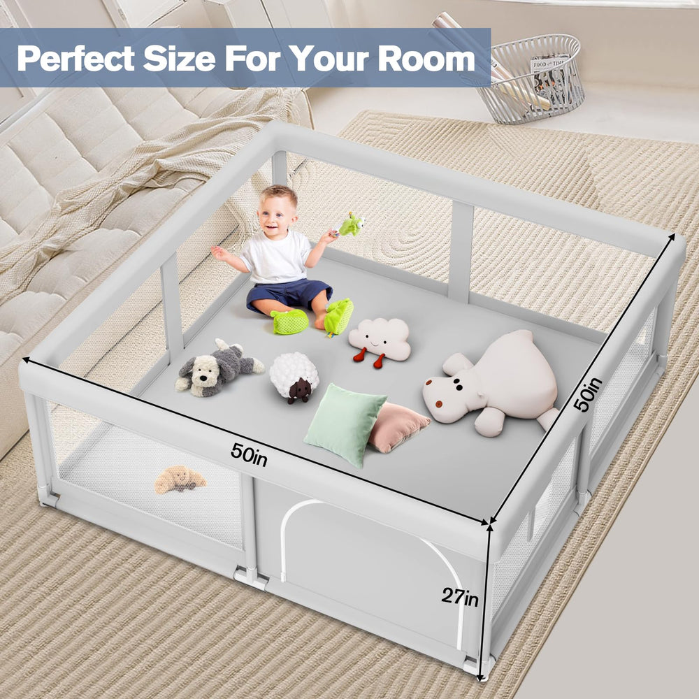 Jaobeem baby playpen indoor-outdoor use supports versatile safe play.