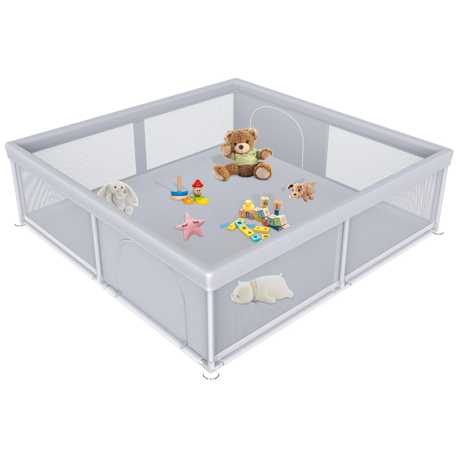 Jaobeem extra-large playpen wide setup for safe, expansive baby play area.