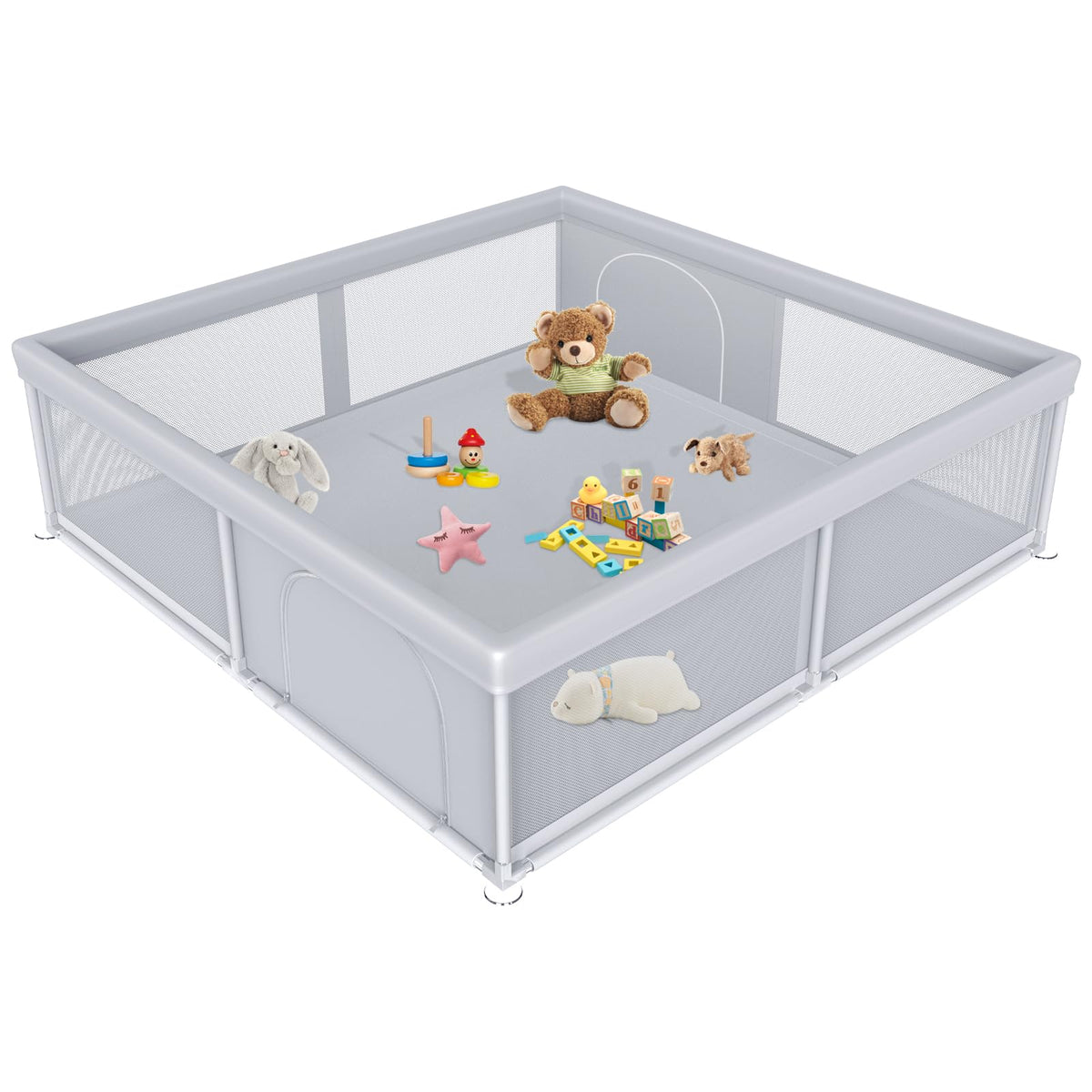 Jaobeem extra-large playpen wide setup for safe, expansive baby play area.