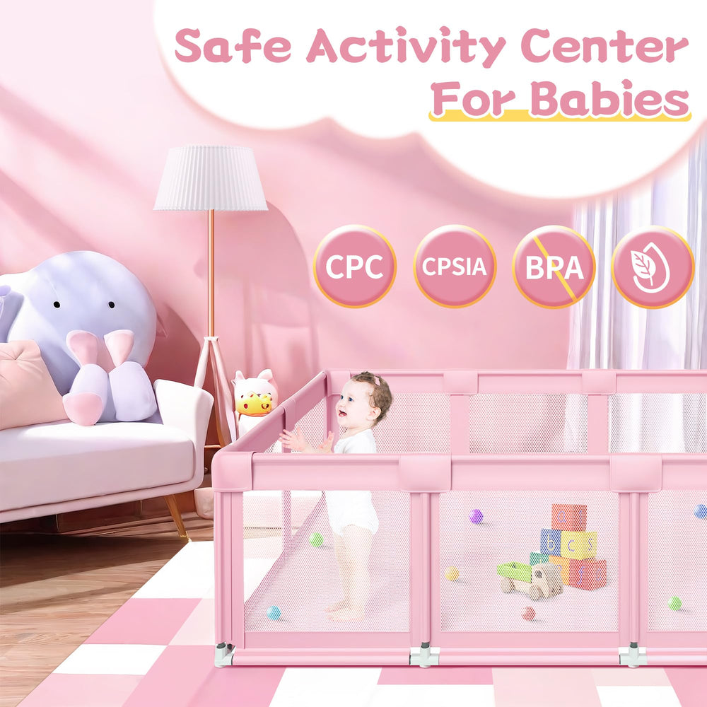 Jaobeem playpen suitable for indoor and outdoor use for versatile play.