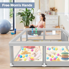 Jaobeem playmat foldable attaches to floor for slip-free crawling sessions