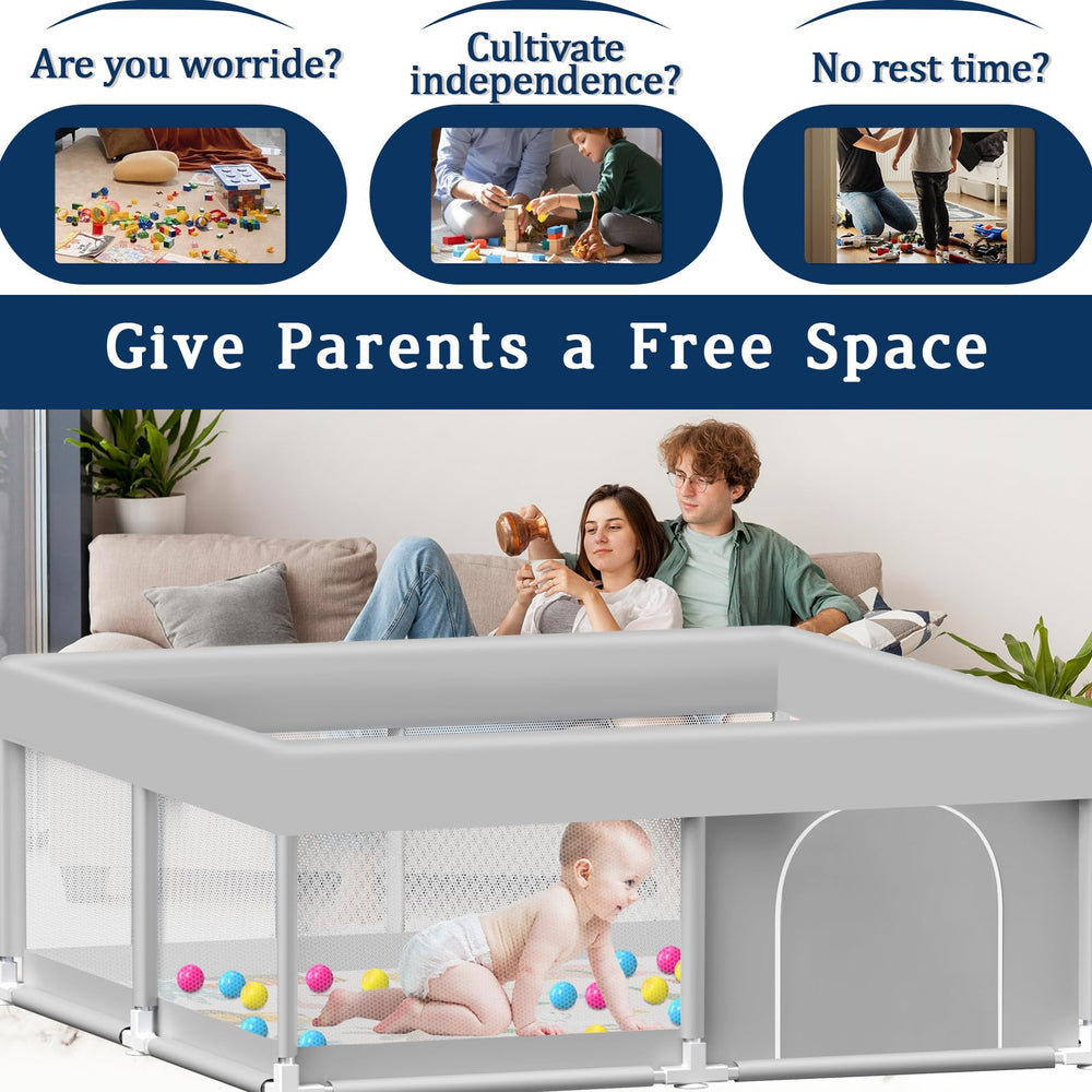 Jaobeem playpen mat waterproof animal print for clean, comfy crawling space