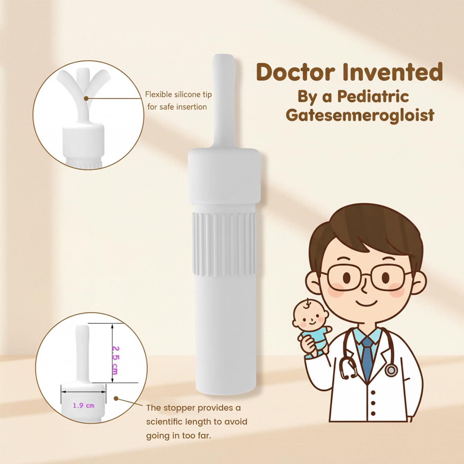 JAPARA gas-reliever baby pack of tubes highlights convenient ready-to-use supply.